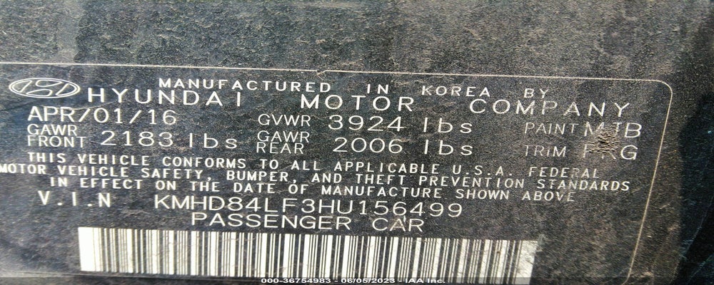 KMHD84LF3HU156499 2017 HYUNDAI ELANTRA photo no. 9