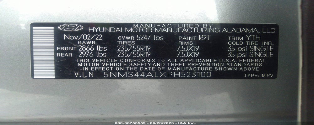 5NMS44ALXPH523100 2023 HYUNDAI SANTA FE photo no. 9
