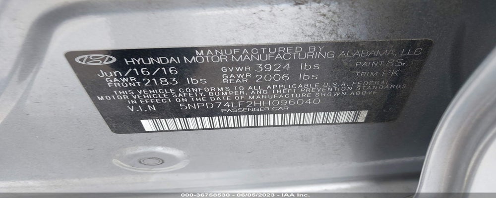 5NPD74LF2HH096040 2017 HYUNDAI ELANTRA photo no. 9