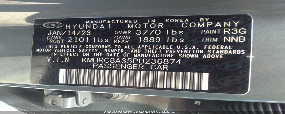 KMHRC8A35PU236874 2023 HYUNDAI VENUE photo no. 9