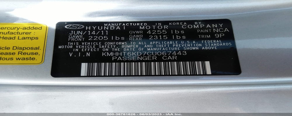 KMHHT6KD7CU067443 2012 HYUNDAI GENESIS COUPE photo no. 9
