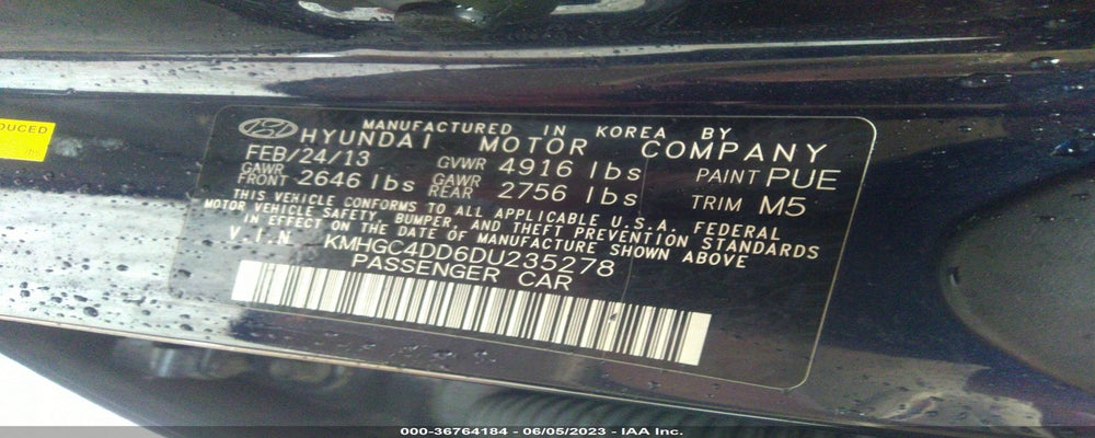 KMHGC4DD6DU235278 2013 HYUNDAI GENESIS photo no. 9