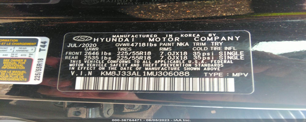KM8J33AL1MU306088 2021 HYUNDAI TUCSON photo no. 9