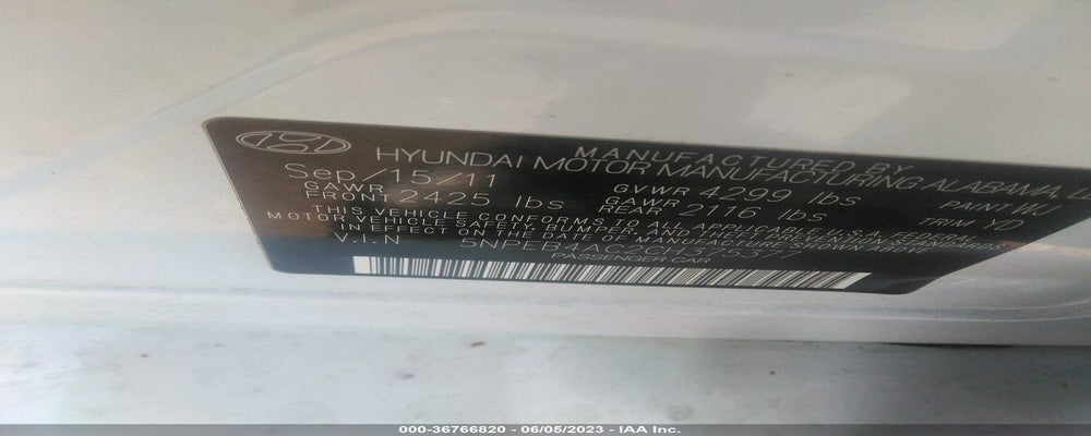 5NPEB4AC2CH375377 2012 HYUNDAI SONATA photo no. 9