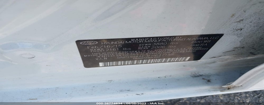 5NPDH4AE3FH647158 2015 HYUNDAI ELANTRA photo no. 9