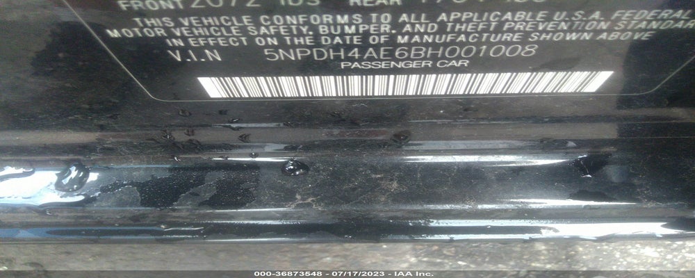 5NPDH4AE6BH001008 2011 HYUNDAI ELANTRA photo no. 9