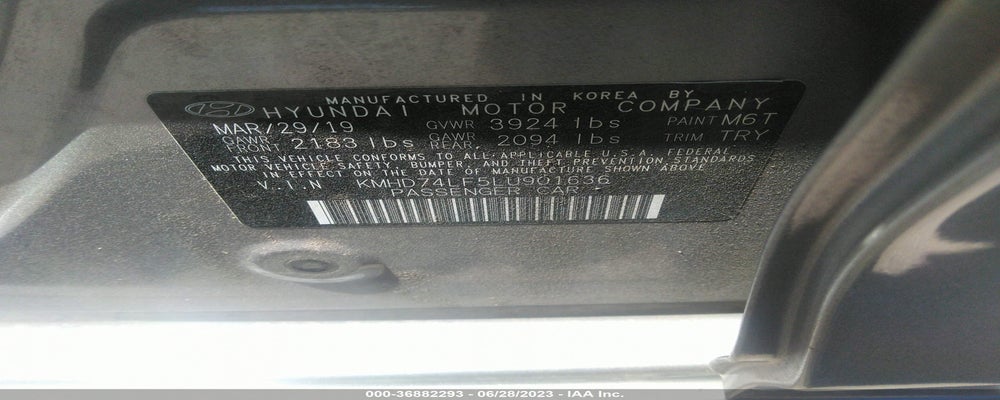 KMHD74LF5LU901636 2020 HYUNDAI ELANTRA photo no. 9