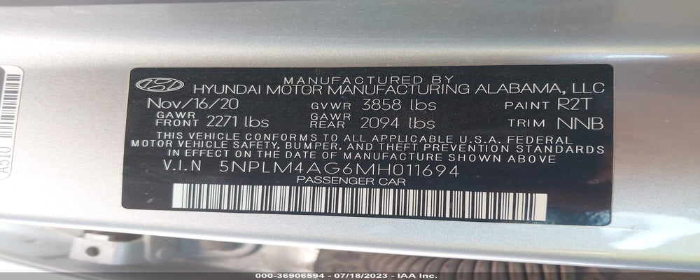 5NPLM4AG6MH011694 2021 HYUNDAI ELANTRA photo no. 9