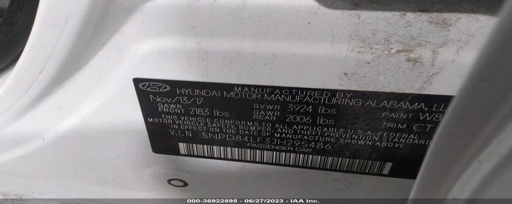 5NPD84LF3JH295486 2018 HYUNDAI ELANTRA photo no. 9