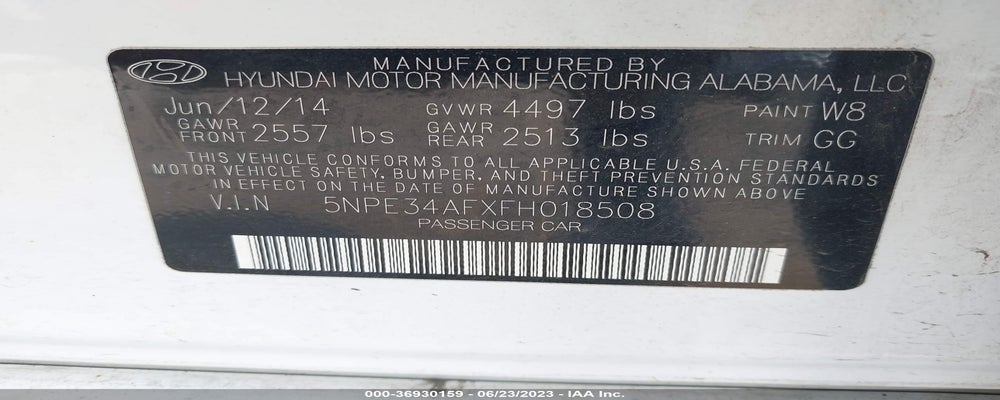 5NPE34AFXFH018508 2015 HYUNDAI SONATA photo no. 9
