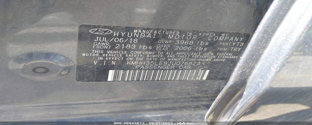 KMHH35LE9JU076823 2018 HYUNDAI ELANTRA GT photo no. 9