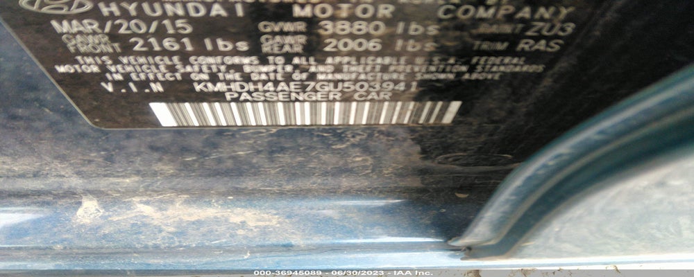 KMHDH4AE7GU503941 2016 HYUNDAI ELANTRA photo no. 9
