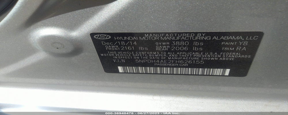 5NPDH4AE2FH626155 2015 HYUNDAI ELANTRA photo no. 9