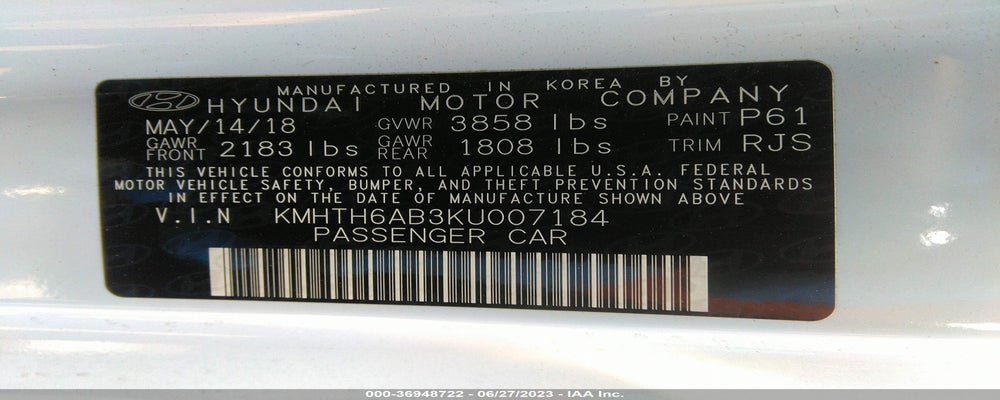 KMHTH6AB3KU007184 2019 HYUNDAI VELOSTER photo no. 9