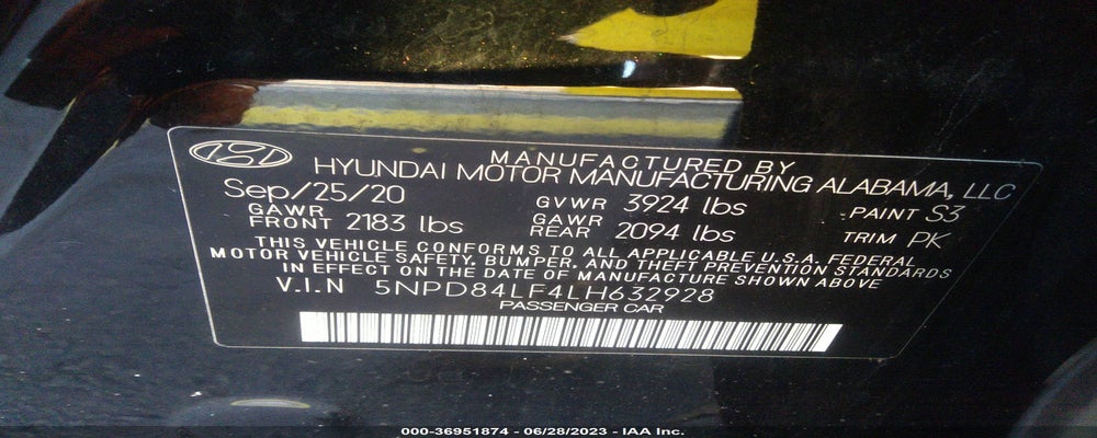 5NPD84LF4LH632928 2020 HYUNDAI ELANTRA photo no. 9