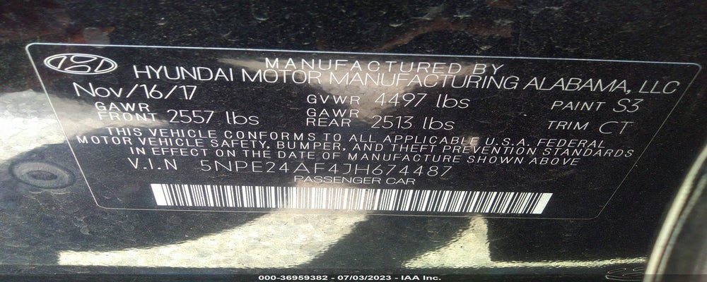 5NPE24AF4JH674487 2018 HYUNDAI SONATA photo no. 9