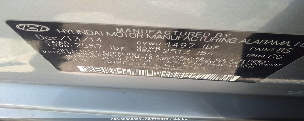 5NPE24AF4FH155124 2015 HYUNDAI SONATA photo no. 9