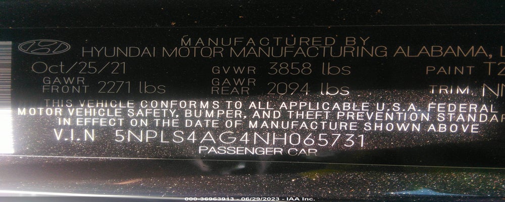 5NPLS4AG4NH065731 2022 HYUNDAI ELANTRA photo no. 9