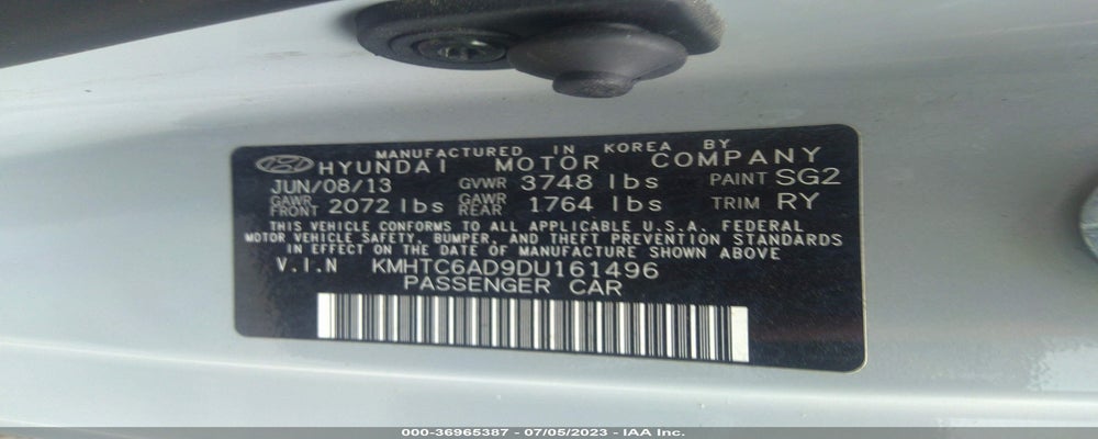 KMHTC6AD9DU161496 2013 HYUNDAI VELOSTER photo no. 9