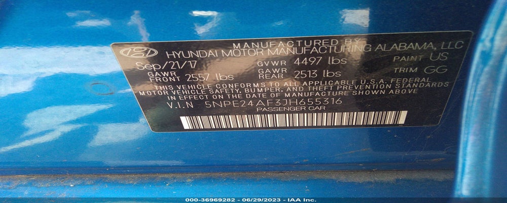 5NPE24AF3JH655316 2018 HYUNDAI SONATA photo no. 9