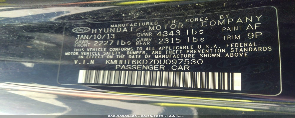 KMHHT6KD7DU097530 2013 HYUNDAI GENESIS COUPE photo no. 9