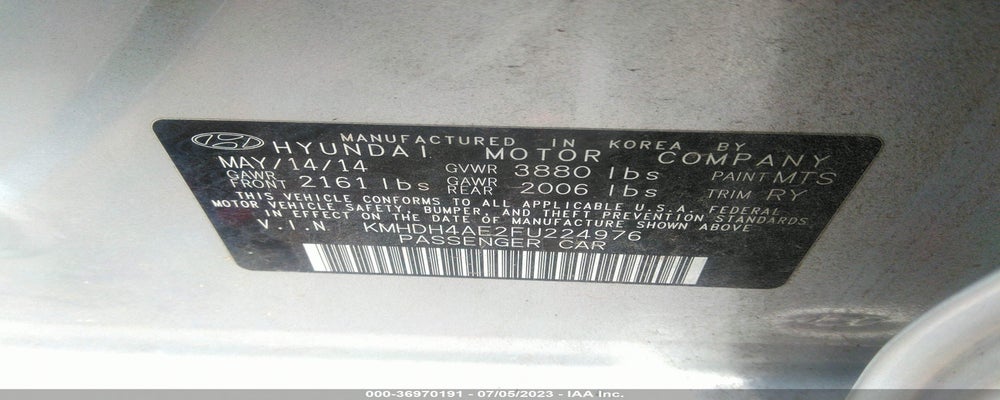 KMHDH4AE2FU224976 2015 HYUNDAI ELANTRA photo no. 9