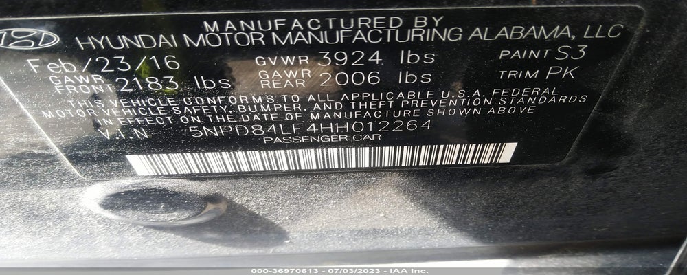 5NPD84LF4HH012264 2017 HYUNDAI ELANTRA photo no. 9