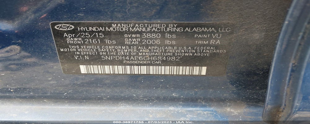 5NPDH4AE6GH684982 2016 HYUNDAI ELANTRA photo no. 9