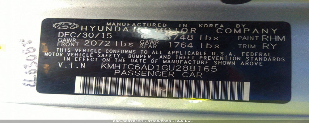 KMHTC6AD1GU288165 2016 HYUNDAI VELOSTER photo no. 9