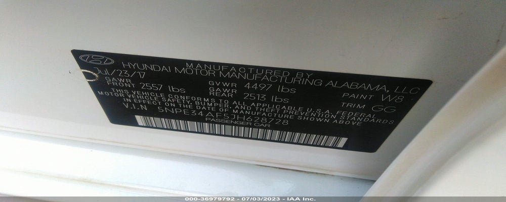 5NPE34AF5JH628728 2018 HYUNDAI SONATA photo no. 9