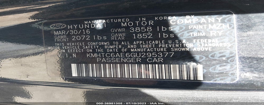 KMHTC6AE6GU295377 2016 HYUNDAI VELOSTER photo no. 9