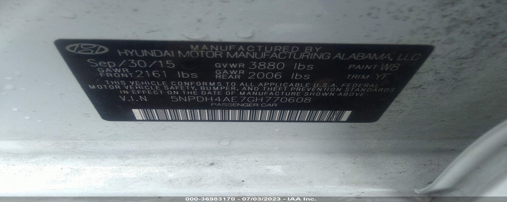 5NPDH4AE7GH770608 2016 HYUNDAI ELANTRA photo no. 9