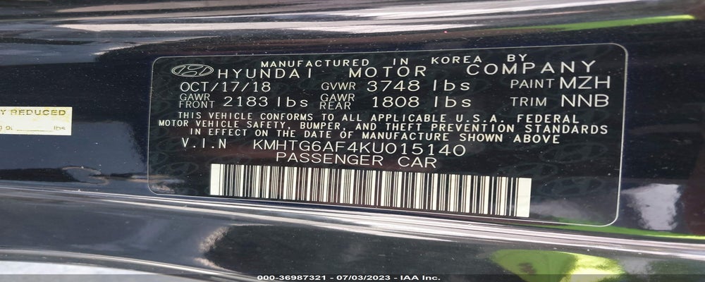 KMHTG6AF4KU015140 2019 HYUNDAI VELOSTER photo no. 9