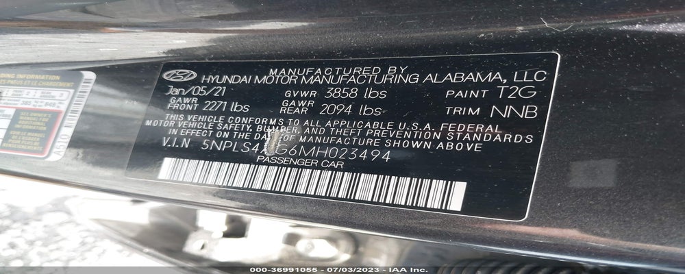 5NPLS4AG6MH023494 2021 HYUNDAI ELANTRA photo no. 9