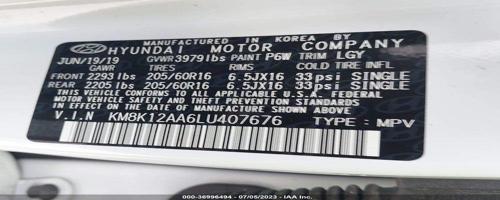 KM8K12AA6LU407676 2020 HYUNDAI KONA photo no. 9