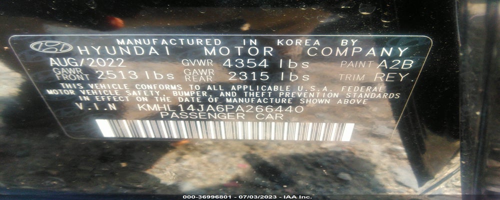 KMHL14JA6PA266440 2023 HYUNDAI SONATA photo no. 9