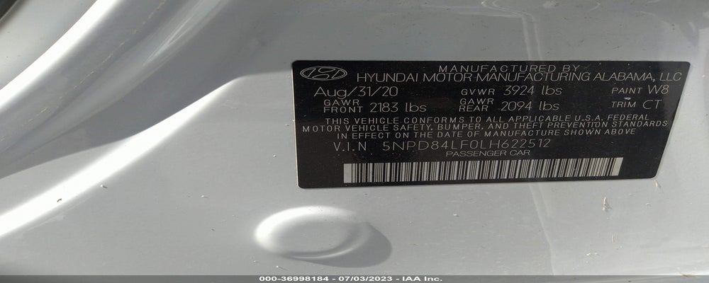 5NPD84LF0LH622512 2020 HYUNDAI ELANTRA photo no. 9