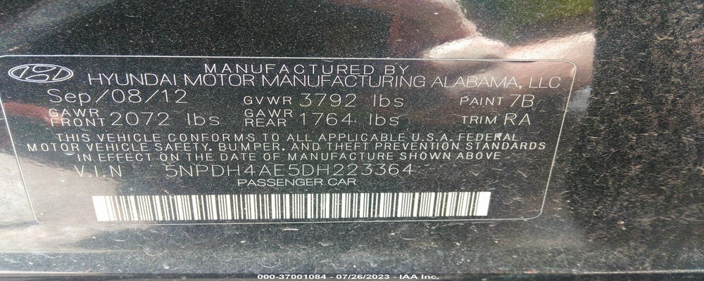 5NPDH4AE5DH223364 2013 HYUNDAI ELANTRA photo no. 9