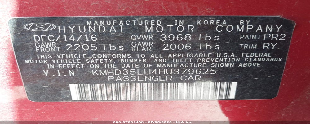 KMHD35LH4HU379625 2017 HYUNDAI ELANTRA GT photo no. 9