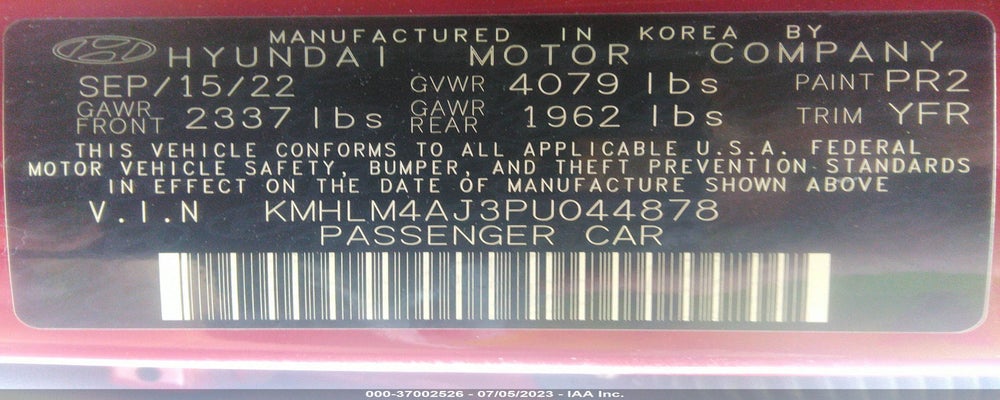 KMHLM4AJ3PU044878 2023 HYUNDAI ELANTRA HYBRID photo no. 9