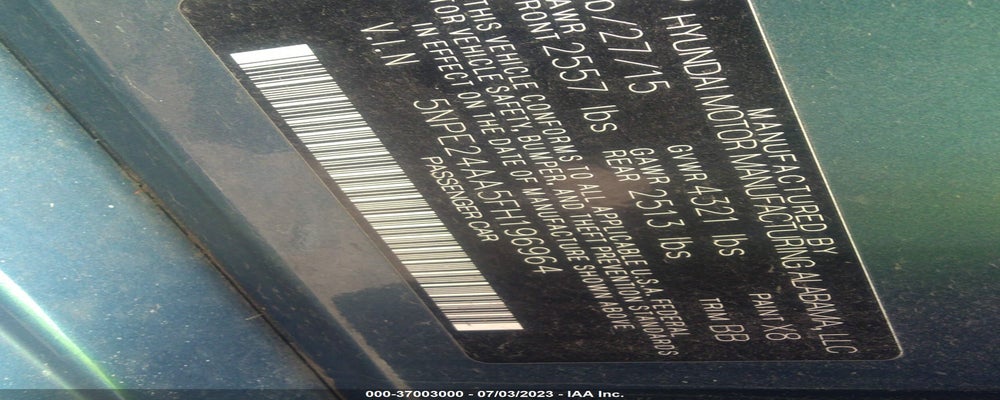5NPE24AA5FH196964 2015 HYUNDAI SONATA photo no. 9