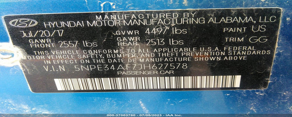 5NPE34AF7JH627578 2018 HYUNDAI SONATA photo no. 9