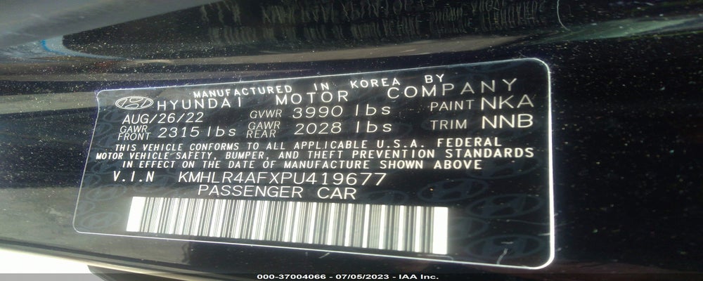 KMHLR4AFXPU419677 2023 HYUNDAI ELANTRA photo no. 9