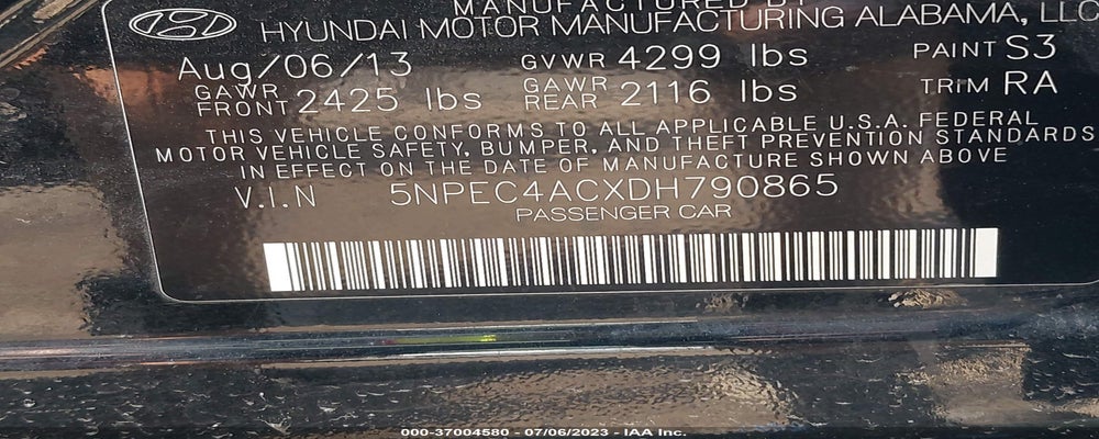 5NPEC4ACXDH790865 2013 HYUNDAI SONATA photo no. 9