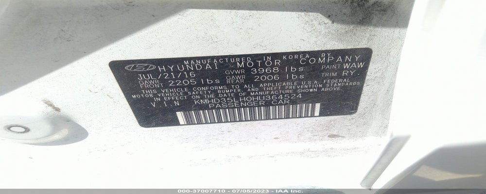 KMHD35LH0HU364524 2017 HYUNDAI ELANTRA GT photo no. 9
