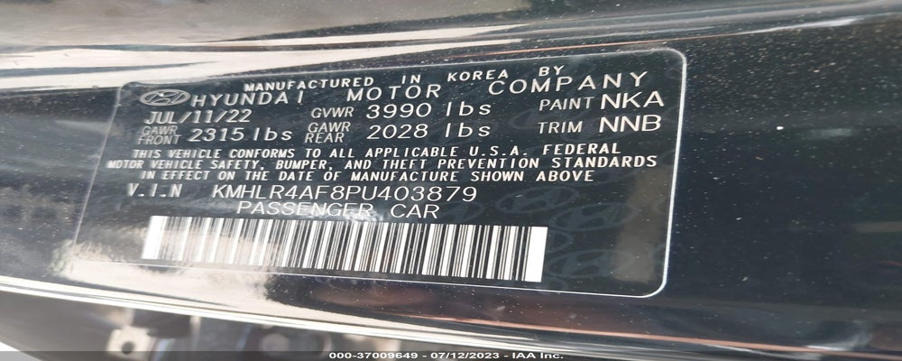 KMHLR4AF8PU403879 2023 HYUNDAI ELANTRA photo no. 9
