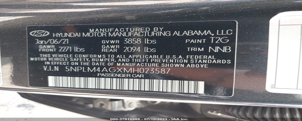 5NPLM4AGXMH023587 2021 HYUNDAI ELANTRA photo no. 9