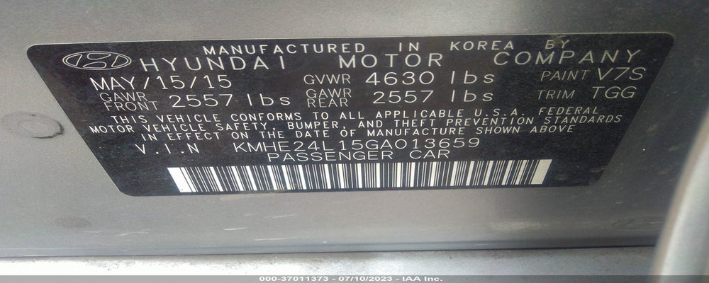 KMHE24L15GA013659 2016 HYUNDAI SONATA HYBRID photo no. 9