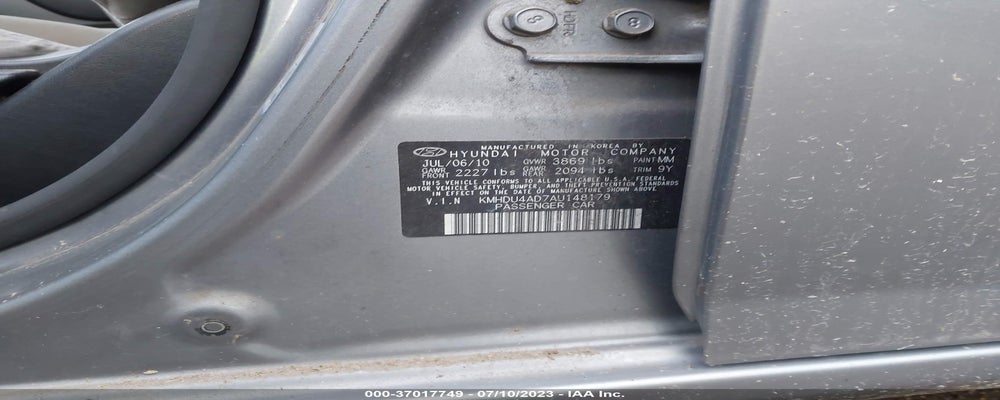 KMHDU4AD7AU148179 2010 HYUNDAI ELANTRA photo no. 9