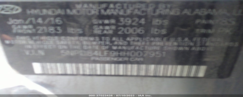 5NPD84LE9HH016513 2017 HYUNDAI ELANTRA photo no. 9